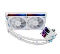 Thermalright Frozen Infinity 240 - Raffreddatore a Liquido per CPU, Bianco, Doppia Ventola PWM 2000 Giri/Min, AIO Desktop, per AM4/AM5 e Intel LGA115X/2011/1700/1851, Infinity Mirror PC