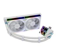 Thermalright Frozen Infinity 240 WHITE - Raffreddatore a liquido per CPU, doppia ventola PMM da 2000 giri/min, per CPU Aio AM4/AM5 e Intel LGA115X/2011/1700/1851, Infinity Mirror