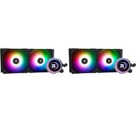 Thermalright Frozen Notte 240 BLACK ARGB V2 Raffreddamento ad acqua CPU Cooler CPU, 240 nero, doppia ventola PWM, adatto per AM/AM4 AM5, Intel LGA 1700/1150/1151/1200/2011 (Confezione da 2)