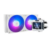 Thermalright Frozen Warframe 240 bianco ARGB CPU raffreddamento ad acqua con 2 ventole PWM con 2000 giri/min, schermo LCD IPS con risoluzione 320 * 240, raffreddamento CPU CPU PC Aio Cooler per AMD:
