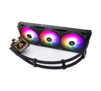 Thermalright Frozen Warframe 360 Black ARGB CPU Water Cooler, 3 ventole PWM sistema di raffreddamento ad acqua, schermo LCD IPS con risoluzione 320 * 240, per AMD/AM4/AM5 & Intel LGA1700, computer 360