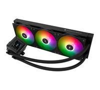 Thermalright FW 360 SE ARGB Black-AIO CPU Liquid Cooler, schermo LCD IPS con risoluzione 320 x 240, per AM4/AM5, Intel LGA1700/4.702 cm Magnet-assorbente schermo LCD per immagini, nero, raffreddamento