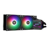 Thermalright Grand Vision 240 ARGB - Radiatore CPU AIO, per PC 240, sistema di raffreddamento ad acqua, schermo LCD IPS con risoluzione 480 x 480 e 3,4 pollici, per AM5, Intel 1700/1851, pompa ad alte