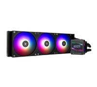 Thermalright Grand Vision 360 ARGB Black AIO CPU Liquid Cooler, schermo LCD IPS con risoluzione 480x480, per AM5/Intel LGA1851/1700, schermo LCD assorbente magnetico per immagini da 3,4", nero