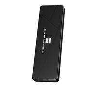 Thermalright HR-EB115 C Black M.2 SSD Enclosure ha guscio in alluminio e raffreddamento attivo per NVMe. USB 3.2 Gen 2 raggiunge 10 Gbps. Funziona con SSD M2, PC e tablet per una trasmissione stabile