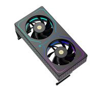 Thermalright MC-2 ARGB - Raffreddatore di memoria nero, doppia ventola 3200 giri/min, design PWM, raffreddamento RAM silenzioso, flusso d'aria 16,17 CFM per kit RAM DDR5/DDR4 desktop (nero)