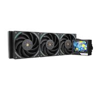 Thermalright Mjolnir Vision 360 ARGB Black-360mm AIO CPU Liquid Cooler, schermo LCD IPS con risoluzione 320x240, per AM5 e LGA1700/1851, schermo LCD assorbente magnetico da 3,5 pollici per immagini