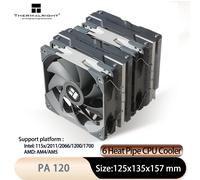 Thermalright PA120 AGHP 3.0 tubo di calore radiatore raffreddato ad aria 6 tubi di calore doppie torri doppie ventole con supporto del coperchio superiore LGA1700