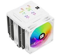 Thermalright Peerless Assassin 120 Digital ARGB Air Cooler, Digital Screen Top Cover,6 Heatpipes Computer CPU Cooler, per AM4/AM5, Intel LGA1700/1851/1150/1151/1200, PC Cooler-White ARGB