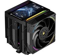 Thermalright Peerless Assassin 120 VISION MAX ARGB Black - Refrigeratore per CPU con 6 tubi di calore, display magnetico da 5 pollici, risoluzione 480 x 854, per AM4/AM5 e Intel LGA1700/1851