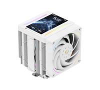 Thermalright Peerless Assassin 120 VISION MAX ARGB - Raffreddatore per CPU bianco con 6 tubi di calore, display magnetico da 5", risoluzione 480 x 854, per AM4/AM5 e Intel LGA1700/1851