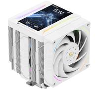 Thermalright Peerless Assassin 120 VISION MAX ARGB White Raffreddatore CPU con 6 tubi di calore termici, schermo magnetico da 5", risoluzione 480 x 854, per AM4/AM5 e Intel LGA1700/1851