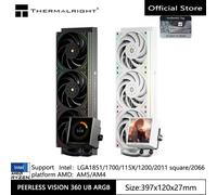 Thermalright PEERLESS VISION UB360 ARGB Radiatore acqua fredda all-in-one, schermo intero da 3,95 pollici/ventola integrata/supporta LGA1851/AM5