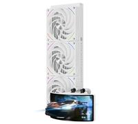 Thermalright Rainbow Vision 360 Turbo ARGB - Ventola di raffreddamento a liquido per CPU AM5 / Intel LGA1851 / 1700, schermo curvo da 6,67 pollici, ventosa magnetica, risoluzione 2400 x 1080