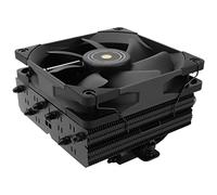 Thermalright SI-100 Black CPU Cooler, 6 × 6 mm tubi di calore, TL-E12B PWM, ventola silenziosa con cuscinetti S-FDB V2.0, tecnologia AGHP 3.0, per AM5 AM5/Intel 1150/1151/1200/1700/2066