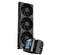 Thermalright Stream Vision 360 Black CPU - Refrigeratore di liquidi, schermo LCD da 3,5 pollici con ventola magnetica integrata, risoluzione 640 x 480, velocità 2400 giri/min, compatibile con AM5