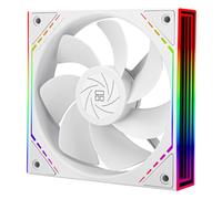 Thermalright TL-M12RW - Ventola per CPU da 120 mm, ARGB, connettore PWM a 4 poli, silenziosa ventola per computer con cuscinetto S-FDB, ventola da scrivania con entrambi i lati ARGB Specchio effetto