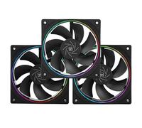 Thermalright TL-S12R X3 CPU Fan 120 mm Reverse Fan Case Cooler Viene fornito con illuminazione ARGB, raffreddamento CPU con velocità 1500 RPM, nero PC PWM Silent Computer Fan