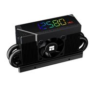 Thermalright TR HR10 2280 PRO Digital Black-Precision Solid-State Drive Monitoring,2280 SSD Cooler,integrato ARGB Digital Display e Smart PWM Fan Control, fino a 6500RPM,nero