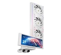 THERMALRIGHT Trofeo Vision 360 ARGB Bianco Raffreddatore di Liquido per CPU, per AM4/AM5, Intel LGA1851/1700, Display LCD a Colori da 8,6 Pollici con Risoluzione 1280x480, Schermo Magnetico a Pannello