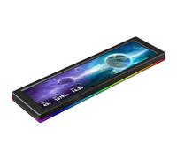 Thermalright Trofeo Vision 9.16 ARGB LCD Nero 9.16'' Display magnetico IPS | Risoluzione 1920 x 480, attratto magneticamente dalla superficie del telaio, display per immagini/video fai da te, nero