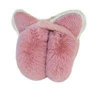 Thermals - Paraorecchie pieghevoli eleganti e pieghevoli, in peluche, paraorecchie Lolitas, per uso esterno in caso di freddo, Pow della pelle dell'orecchio appuntito, Taglia unica