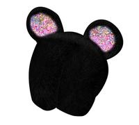 Thermals - Paraorecchie pieghevoli eleganti e pieghevoli, in peluche, paraorecchie Lolitas, per uso esterno in caso di freddo, F, Taglia unica