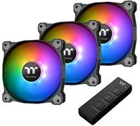 Thermaltake 079-PL12SW-A Radiator Fan TT per PC con Lame di Compressione e Cuscinetto Idraulico, Nero