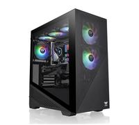 Thermaltake Case Divider 370 TG Midi Tower Micro ATX Nero con Illuminazione
