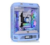 The Tower 600 Hydrangea Blue Mid-Tower ATX Case; 3 pannelli in vetro temperato; supporto scheda madre con connettore nascosto; slot PCI-e rotazionali; CA-1Z1-00MFWN-00; 3 anni di garanzia
