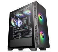 Thermaltake Versa T25 TG Vetro temperato USB 3.1 Nero