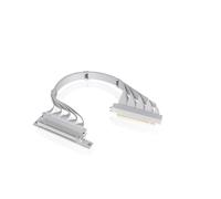 Thermaltake Cavo riser PCIe 4.0 con connettori a 90°; bianco; trasmissione ad alta velocità da 16 Gbps; 400 mm; schermatura EMI; AC-077-CO6OTN-C1; 3 anni di garanzia