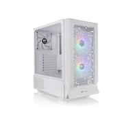Thermaltake Ceres 330 TG ARGB | Mid Tower Chassis | Projet Stealth et BTF compatibles |Snow