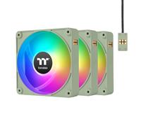 Thermaltake CT120 EX ARGB Sync PC Ventola di Raffreddamento Matcha Verde (3 ventole), Connessione Magnetica, Sincronizzazione scheda madre 5V, 16,8 milioni di colori 9 LED indirizzabili, Ventola caso