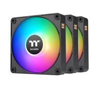 Thermaltake CT140 EX ARGB Sync PC Ventola di raffreddamento (3 ventole), connessione magnetica, sincronizzazione scheda madre 5V, 16,8 milioni di colori 9 LED indirizzabili, ventola caso/radiatore da