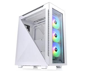 Thermaltake Divisore 500 TG White Edition ARGB ATX Mid-Tower Case per computer in vetro temperato con 3 ventole anteriori ARGB da 120 mm 5 V + 1 ventola posteriore standard da 120 mm + 2 pannelli
