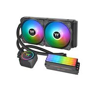 Thermaltake Floe RC240, AMD (AM5/AM4)/Intel (LGA 1700/1200), TT RGB Plus Software/sincronizzazione scheda madre controllata ARGB, CPU PWM All-in-One da 240 mm e raffreddamento a liquido di memoria