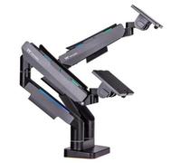 Thermaltake GEA-MSR-DMSBLK-01 Supporti a parete per TV 88,9 cm (35") Scrivania Nero, Grigio