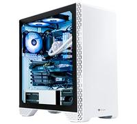 Thermaltake Glacier 360 PC raffreddato a liquido (AMD Ryzen 5 5600X, RTX 3060, 16 GB 3600 MHz DDR4 ToughRAM RGB Memory, 1 TB NVMe M.2, WiFi, Win 10 Home) S3WT-B550-G36-LCS, bianco