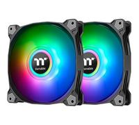 Thermaltake Ventola per radiatore Pure Duo 14 ARGB Sync Rator 140 mm – 2 pezzi, nera