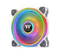 Thermaltake Riing Quad CL-F101-PL14SW-C - Ventola per radiatore, 140 mm, 16,8 milioni di colori RGB (Alexa, Razer Chroma) abilitato al software, 4 anelli luminosi, 54 LED, 9 pale, colore bianco