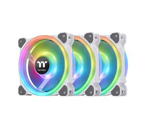 Thermaltake Riing Trio 12 RGB Ventola per radiatore Bianco TT Premium Edition Ventola universale da 12 cm Bianco 3 pezzi - Nouvo