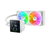 Thermaltake TH240-S V3 ARGB CPU Liquid Cooler; Intel/AMD; 1x240mm 500~2500rpm Single Frame ARGB Fan; 4.9 pollici Codice Segmento LCD; Testa della pompa girevole; Software LCD segmento TT; Neve