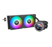 Thermaltake TH240 V2 Ultra EX ARGB AIO CPU Cooler/Water Block 2.1" LCD/Fan 120 * 2/Connessione rapida magnetica/MB ARGB Sync Control/LCD Software Control/CL-W414-PL12SW-A