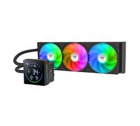Thermaltake TH360-S V3 ARGB CPU Liquid Cooler; Intel/AMD; 1x360mm 500~2500rpm Single Frame ARGB Fan; 4.9 pollici Codice Segmento LCD; Testa della pompa girevole; Software LCD segmento TT; Nero