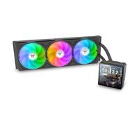 Thermaltake TH360 V3 Ultra ARGB | Raffreddamento ad acqua all-in-one | Display LCD TFT da 3,95" | Testa della pompa rotante | ventola a telaio singolo | nero
