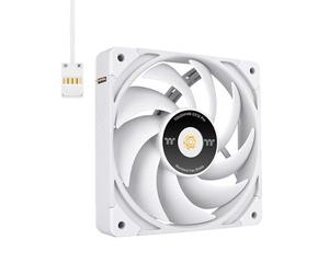 Thermaltake TOUGHFAN EX12 Pro Snow PC Ventola di raffreddamento per PC, connessione magnetica, lama della ventola sostituibile, controllata PWM 500~2000 giri/min, flusso d'aria 70,8 CFM, ventola per
