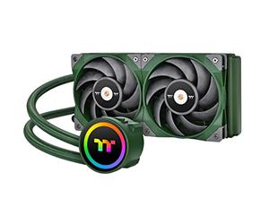 Thermaltake TOUGHLIQUID 240 ARGB Sync All-In-One Liquid Racing Green Watercooling | 5V addressable | silent 120mm PWM fan | for Intel and AMD sockets | LGA-1700 | green