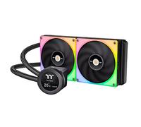 Thermaltake TOUGHLIQUID Ultra 280 RGB CPU Liquid Cooler, AMD (AM5/AM4) Intel (LGA 1700/1200), Display LCD Rotazionale 2.1 Pollici Ventola Radiatore 2000RPM, TT RGB Plus 2.0 Software, CL-W371-PL14SW-A,