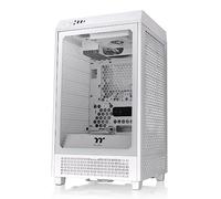 Thermaltake Tower 200 Snow Mini-ITX - Case per computer, 2 ventole CT140 da 140 mm, supporta GPU lunghezza fino a 380 mm, colore: Bianco